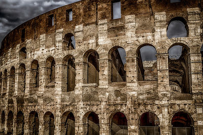 Low angle view of old building