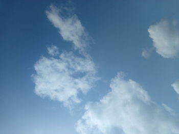 Low angle view of clouds in sky