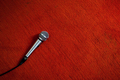 Close up of red umbrella