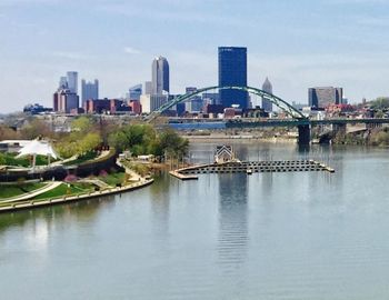 City skyline against sky