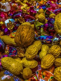 Full frame shot of multi colored vegetables for sale at market