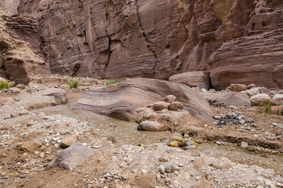 View of rock formations