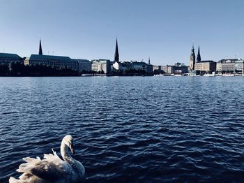 View of city at waterfront