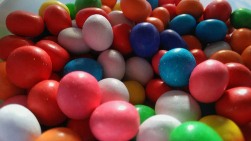 Full frame shot of multi colored candies