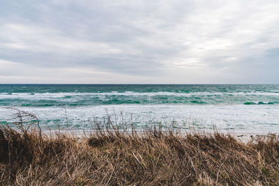Scenic view of sea against sky