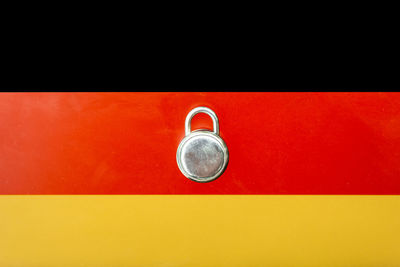 Close-up of yellow car on black background