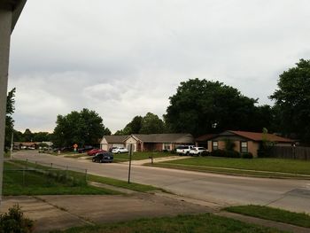 Road against cloudy sky