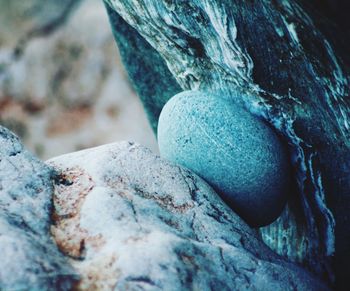 Close-up of stones on rock