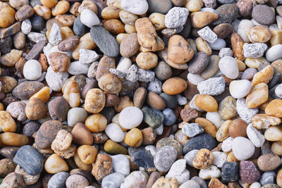 Full frame shot of pebbles