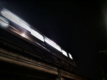 Low angle view of train at railroad station