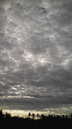 Scenic view of landscape against cloudy sky
