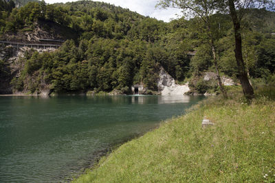 Scenic view of lake