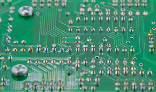 Full frame shot of computer chip