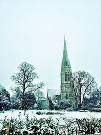 Low angle view of church