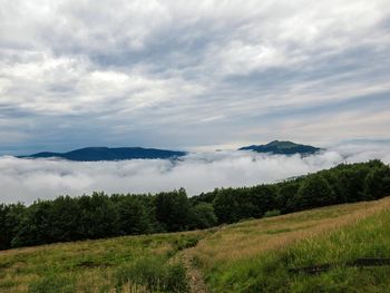 Scenic view of landscape against sky