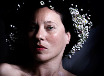 Close-up portrait of woman