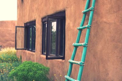 Ladder outside house