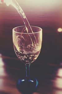 Close-up of wine glass