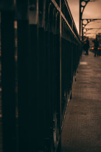 View of footpath in illuminated building