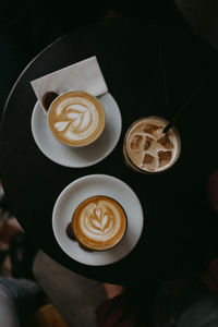 Coffee cup on table