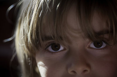 Close-up portrait of girl