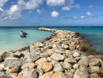 Scenic view of sea against sky