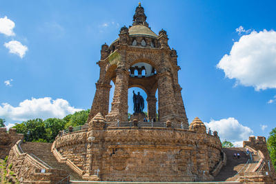 Low angle view of historical building against sky