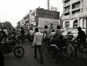 People on city street