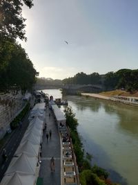 Scenic view of river against sky