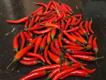 Close-up of red chili peppers