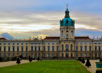 Charlottenburg palace against sky during sunset