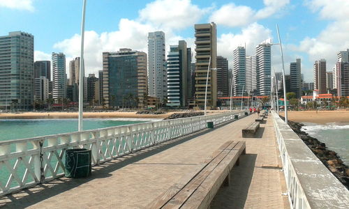 Modern cityscape against sky in city