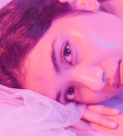 Close-up portrait of woman