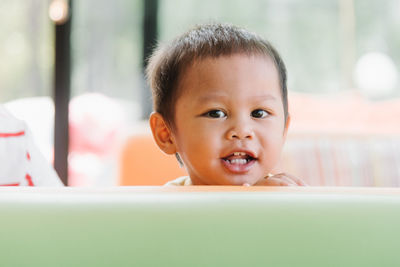 Portrait of cute smiling boy