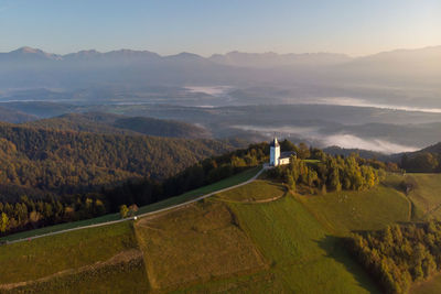 Scenic view of landscape against sky