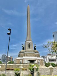 Low angle view of historical building against sky