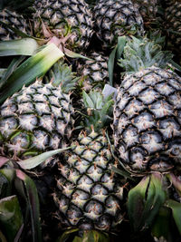 Full frame shot of pineapple