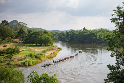 Scenic view of river against sky