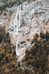 Scenic view of waterfall