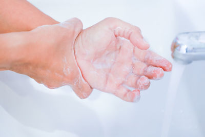 Close-up of human hand