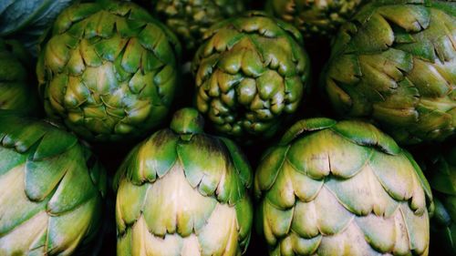 Full frame shot of artichoke at market