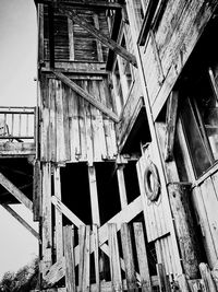 Low angle view of built structure against sky