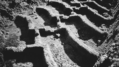 Close-up of shadow on sand