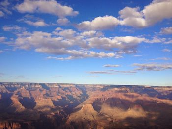 Scenic view of dramatic landscape against sky