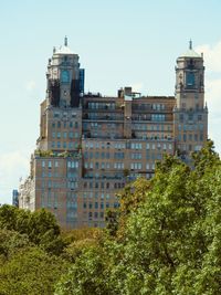 Low angle view of buildings against sky