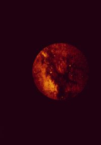 Close-up of moon against sky at night