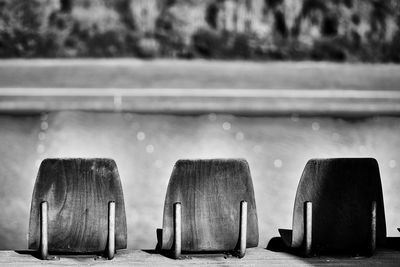 Chairs and water