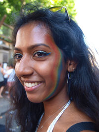 Portrait of smiling young woman