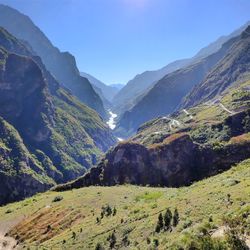 Scenic view of mountains