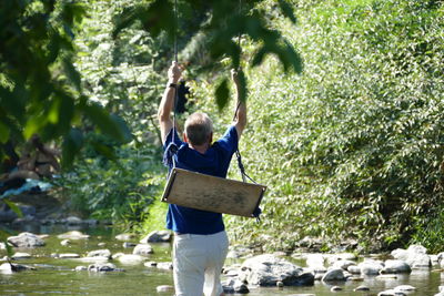 Man standing in park